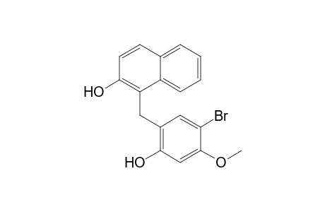 1-(5-Bromo-2-hydroxy-4-methoxybenzyl)naphthalen-2-ol