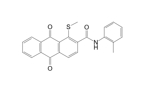 1-Methylsulfanyl-9,10-dioxo-9,10-dihydro-anthracene-2-carboxylic acid o-tolylamide