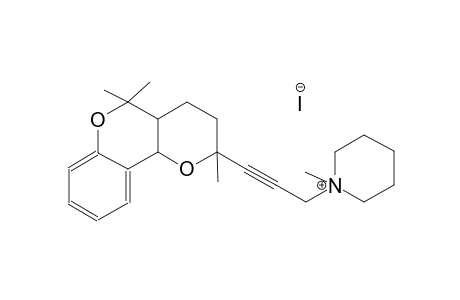 piperidinium, 1-[3-(3,4,4a,10b-tetrahydro-2,5,5-trimethyl-2H,5H-pyrano[3,2-c][1]benzopyran-2-yl)-2-propynyl]-1-methyl-, iodide