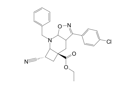 ETHYL-(3ARS,4ARS,6SR,6ASR,7ASR)-7-BENZYL-3-(PARA-CHLOROPHENYL)-6-CYANO-3A,4,4A,5,67,7A-OCTAHYDRO-CYCLOBUT-[B]-ISOXAZOLO-[4,5-E]-PYRIDIN-4A-CARBOXAMIDE