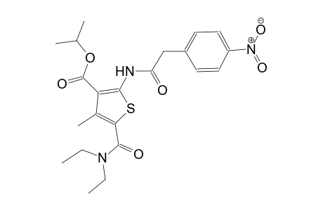 isopropyl 5-[(diethylamino)carbonyl]-4-methyl-2-{[(4-nitrophenyl)acetyl]amino}-3-thiophenecarboxylate