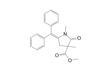 Methyl 5-(diphenylmethylene)-1,3-dimethyl-2-oxo-3-pyrrolidinecarboxylate