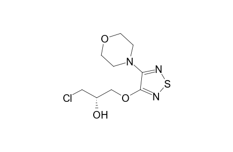 (2S)-1-Chloro-3-[(4-morpholin-4-yl-1,2,5-thiadiazol-3-yl)oxy]propan-2-ol