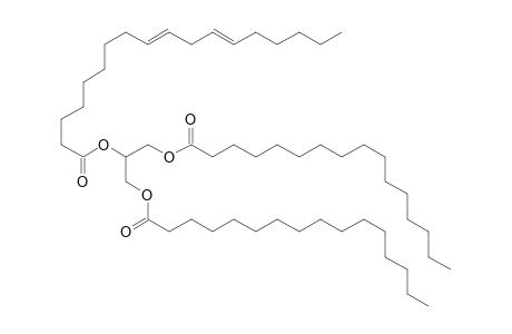 Glycerol 1,3-dihexandecanoate-2-(.delta.-9, 12)-octadecadienoate