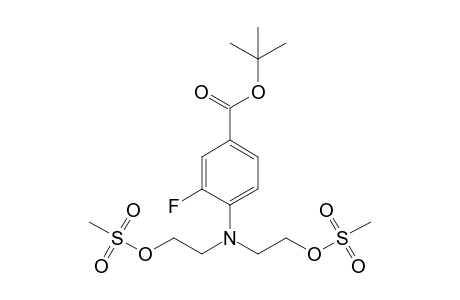 4-[bis(2-methylsulfonyloxyethyl)amino]-3-fluoro-benzoic acid tert-butyl ester