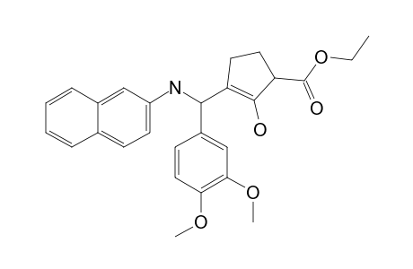 ETHYL-2-HYDROXY-3-[3,4-DIMETHOXYPHENYL-(2-NAPHTHYLAMINO)-METHYL]-2-CYCLOPENTENE-CARBOXYLATE
