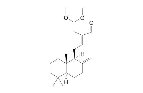 CALCARATARIN-A;(E)-LABDA-8(17),12-DIEN-15,15-DIMETHOXY-16-AL
