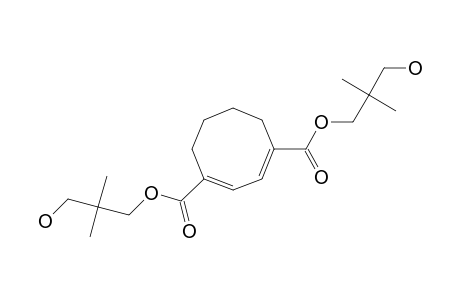 1,4-BIS-(2,2-DIMETHYL-3-HYDROXYPROPOXYCARBONYL)-(E)-1,(E)-3-CYCLOOCTADIENE