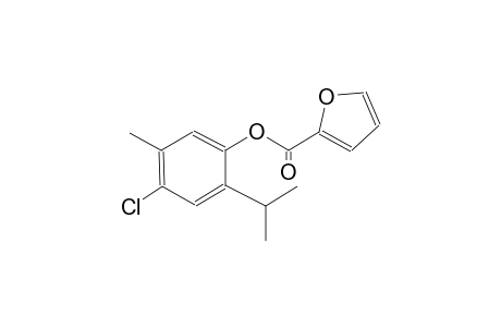 4-chloro-2-isopropyl-5-methylphenyl 2-furoate