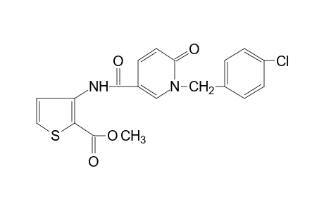 3-[1-(p-CHLOROBENZYL)-1,6-DIHYDRO-6-OXONICOTINAMIDO]-2-THIOPHENECARBOXYLIC ACID, METHYL ESTER