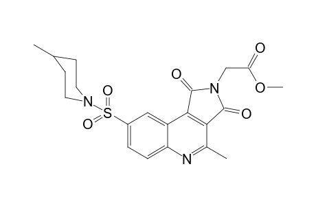 Methyl {4-methyl-8-[(4-methyl-1-piperidinyl)sulfonyl]-1,3-dioxo-1,3-dihydro-2H-pyrrolo[3,4-c]quinolin-2-yl}acetate