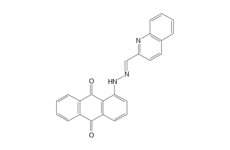 QUINALDALDEHYDE, (1-ANTHRAQUINONYL)HYDRAZONE