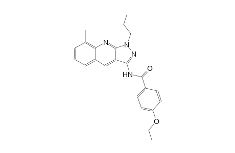 4-ethoxy-N-(8-methyl-1-propyl-1H-pyrazolo[3,4-b]quinolin-3-yl)benzamide