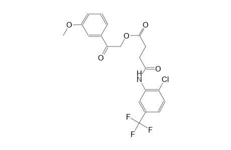 2-(3-methoxyphenyl)-2-oxoethyl 4-[2-chloro-5-(trifluoromethyl)anilino]-4-oxobutanoate