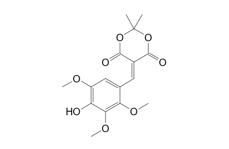 2,2-Dimethyl-5-[(2,3,5-trimethoxy-4-oxidanyl-phenyl)methylidene]-1,3-dioxane-4,6-dione