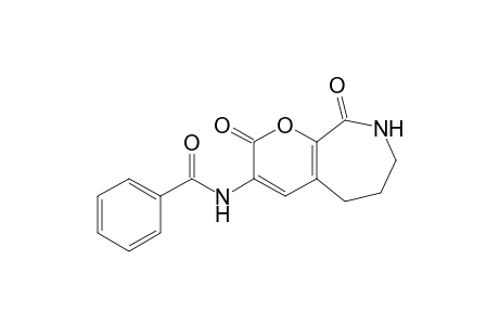 N-(2,5,6,7,8,9-Hexahydro-2,9-dioxopyrano[2,3-c]azepin-3-yl)benzamide