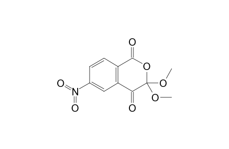 2,3-Dihydro-3,3-dimethoxy-6-nitro-2-oxanaphthoquinone