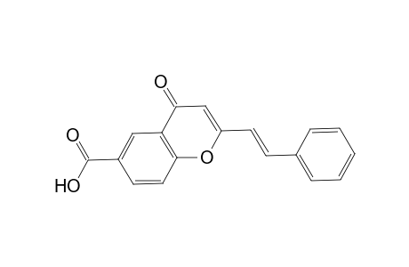 4H-1-Benzopyran-6-carboxylic acid, 4-oxo-2-(2-phenylethenyl)-, (E)-