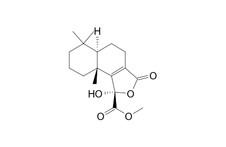 Naphtho[1,2-c]furan-1-carboxylic acid, 1,3,4,5,5a,6,7,8,9,9a-decahydro-1-hydroxy-6,6,9a-trimethyl-3-oxo-, methyl ester, [1R-(1.alpha.,5a.beta.,9a.alpha.)]-