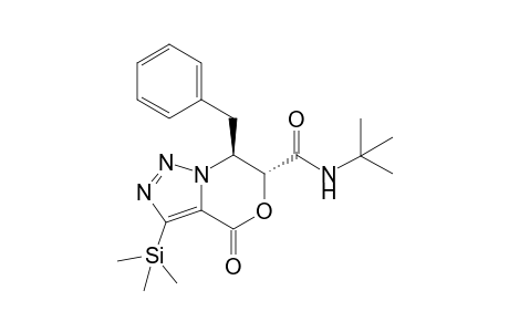 (6R,7S)-7-benzyl-N-(tert-butyl)-4-oxo-3-(trimethylsilyl)-6,7-dihydro-4H-[1,2,3]triazolo[5,1-c][1,4]oxazine-6-carboxamide