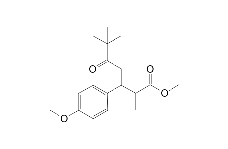 Methyl 3-(4-methoxyphenyl)-2,6,6-trimethyl-5-oxoheptanoate