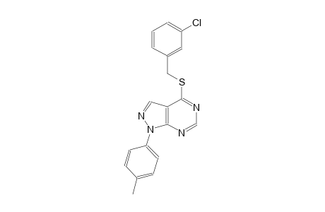 3-chlorobenzyl 1-(4-methylphenyl)-1H-pyrazolo[3,4-d]pyrimidin-4-yl sulfide