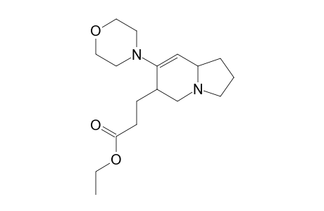 6-CARBETHOXYETHYL-7-MORPHOLINO-1,2,3,5,6,8A-HEXAHYDROINDOLIZINE