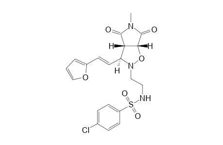(3S,3aS,6aR)-endo-2-[2'-(4'-Chlorophenylsulphonamido)ethyl]-3-[2-(2'-furyl)ethenyl]-5-methylpyrrolo[3,4-d]oxazolidine-4,6-dione
