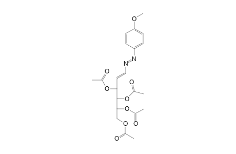 (1E,3E)-4-(Tetra-O-acetyl-D-arabino-tetritol-1-yl)-1-(4-methoxyphenyl)-1,2-diaza-1,3-butandiene