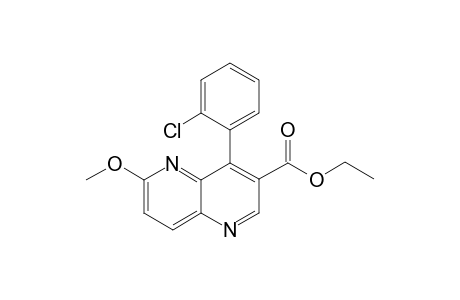 4-(2-Chlorophenyl)-6-methoxy-1,5-naphthyridine-3-carboxylate