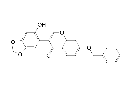 4H-1-Benzopyran-4-one, 3-(6-hydroxy-1,3-benzodioxol-5-yl)-7-(phenylmethoxy)-