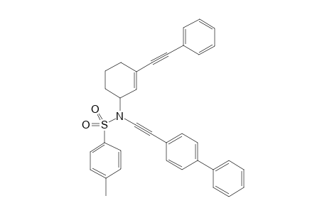 N-([1,1'-Biphenyl]-4-ylethynyl)-4-methyl-N-(3-(phenylethynyl)cyclohex-2-en-1-yl)benzenesulfonamide