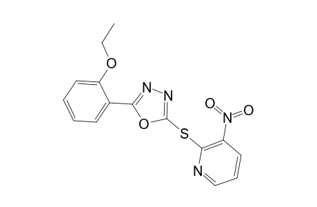 2-(2-Ethoxyphenyl)-5-[(3-nitropyridin-2-yl)sulfanyl]-1,3,4-oxadiazole
