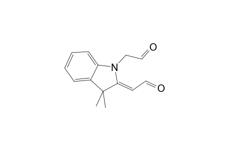 1H-Indole-1-acetaldehyde, 2,3-dihydro-3,3-dimethyl-2-(2-oxoethylidene)-
