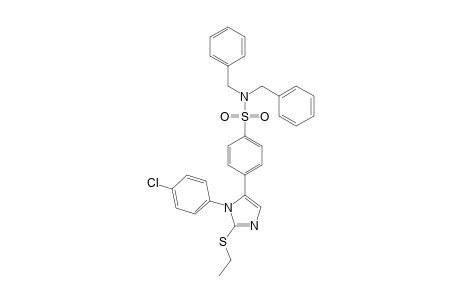 N,N-Dibenzyl-4-[1-(4-chlorophenyl)-2-ethylthioimidazol-5-yl]benzene sulfonamide