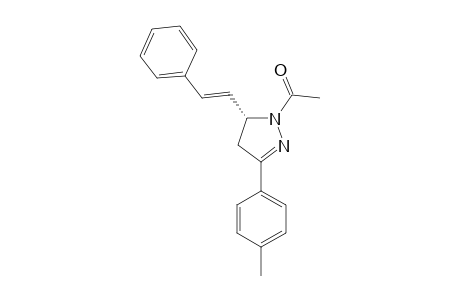 1-ACETYL-3-(4-METHYLPHENYL)-5-STYRYL-2-PYRAZOLINE