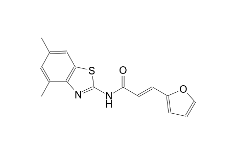(2E)-N-(4,6-dimethyl-1,3-benzothiazol-2-yl)-3-(2-furyl)-2-propenamide