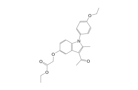acetic acid, [[3-acetyl-1-(4-ethoxyphenyl)-2-methyl-1H-indol-5-yl]oxy]-, ethyl ester