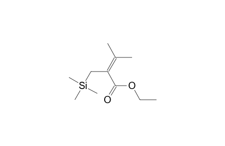 2-Butenoic acid, 3-methyl-2-[(trimethylsilyl)methyl]-, ethyl ester