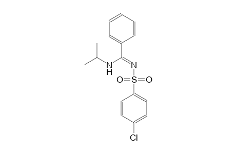 4-chloro-N-[(Z)-(isopropylamino)(phenyl)methylidene]benzenesulfonamide