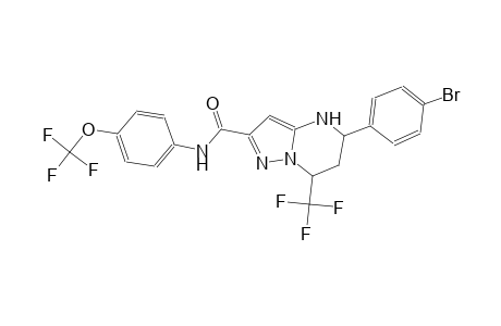 5-(4-bromophenyl)-N-[4-(trifluoromethoxy)phenyl]-7-(trifluoromethyl)-4,5,6,7-tetrahydropyrazolo[1,5-a]pyrimidine-2-carboxamide