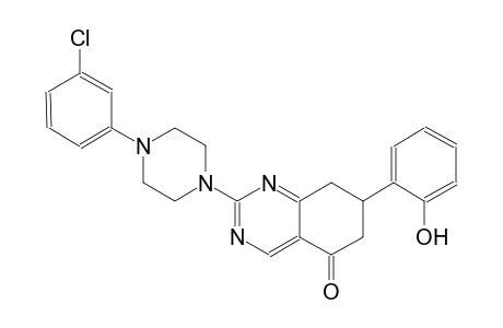 5(6H)-quinazolinone, 2-[4-(3-chlorophenyl)-1-piperazinyl]-7,8-dihydro-7-(2-hydroxyphenyl)-
