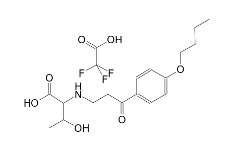 2,2,2-trifluoroacetic acid compound with 2-((3-(4-butoxyphenyl)-3-oxopropyl)amino)-3-hydroxybutanoic acid (1:1)