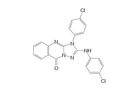 2-(4-Chloroanilino)-3-(4-chlorophenyl)-[1,2,4]triazolo[5,1-b]quinazolin-9-one