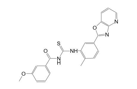 thiourea, N-(3-methoxybenzoyl)-N'-(2-methyl-5-oxazolo[4,5-b]pyridin-2-ylphenyl)-