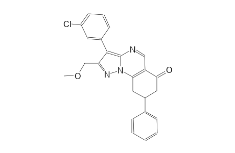 pyrazolo[1,5-a]quinazolin-6(7H)-one, 3-(3-chlorophenyl)-8,9-dihydro-2-(methoxymethyl)-8-phenyl-