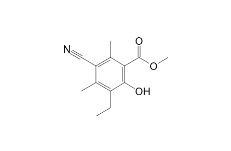 Methyl 3-Cyano-5-ethyl-6-hydroxy-2,4-dimethylbenzoate