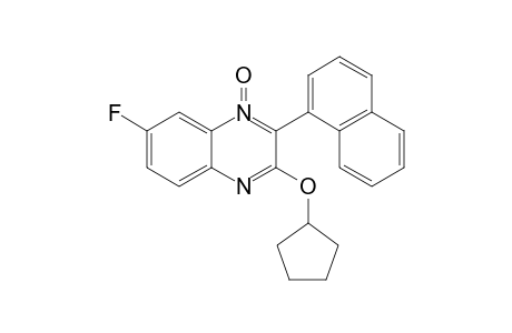 3-(Cyclopentyloxy)-7-fluoro-2-(naphthalen-1-yl)quinoxaline N-Oxide