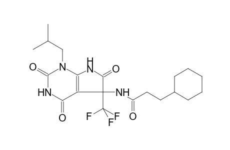 3-cyclohexyl-N-[1-isobutyl-2,4,6-trioxo-5-(trifluoromethyl)-2,3,4,5,6,7-hexahydro-1H-pyrrolo[2,3-d]pyrimidin-5-yl]propanamide