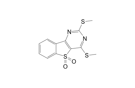 2,4-Bis(methylsulfanyl)benzo[4,5]thieno[3,2-d]pyrimidine 5,5-dioxide